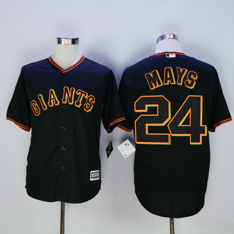 Men San Francisco Giants #24 Mays Black MLB Jerseys->san francisco giants->MLB Jersey